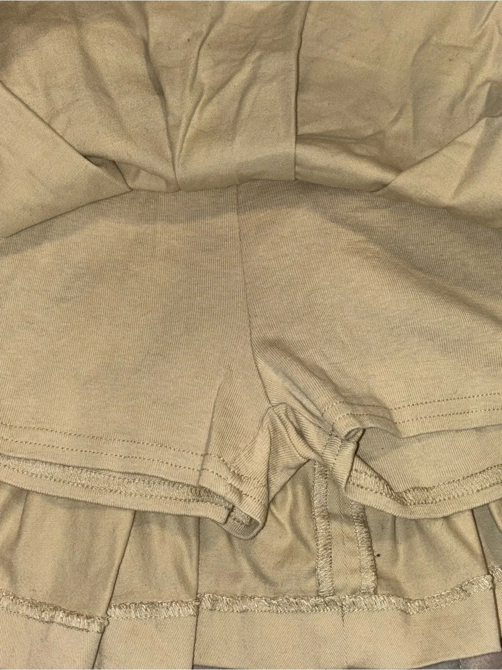 Gymboree Tan Pleated Skort with Belt Loops